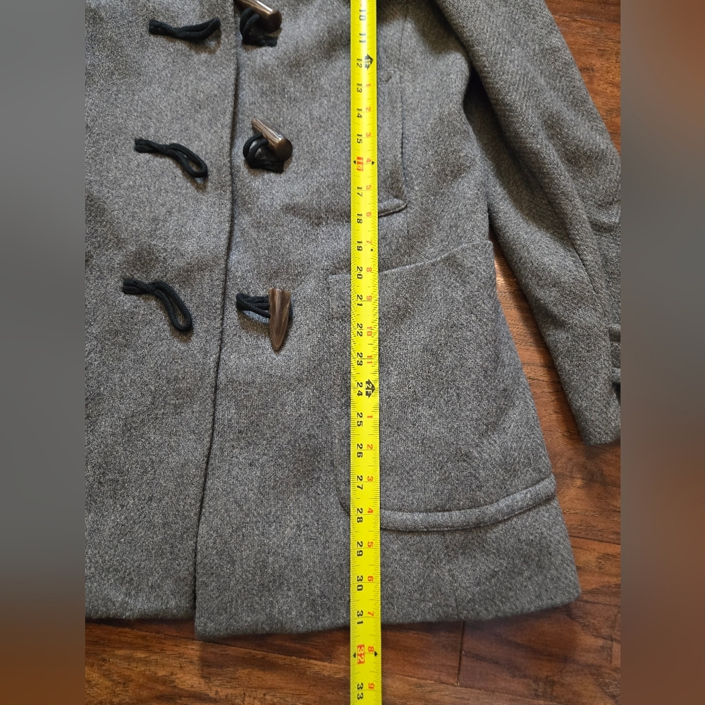 Banana Republic Gray Wool Blend Zip Up Collar Jacket Medium - Picture 8 of 12